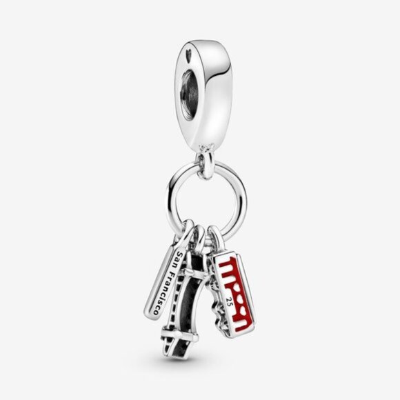 Pandora San Francisco Dangle Travel Charm Authentic Sterling Silver ALE - Picture 1 of 6